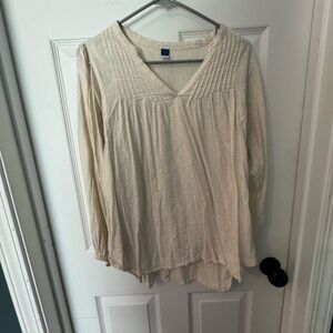 Old Navy Cream Tunic Top